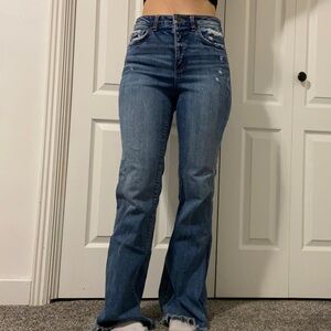 BKE Billie Women's Blue Flare Jeans